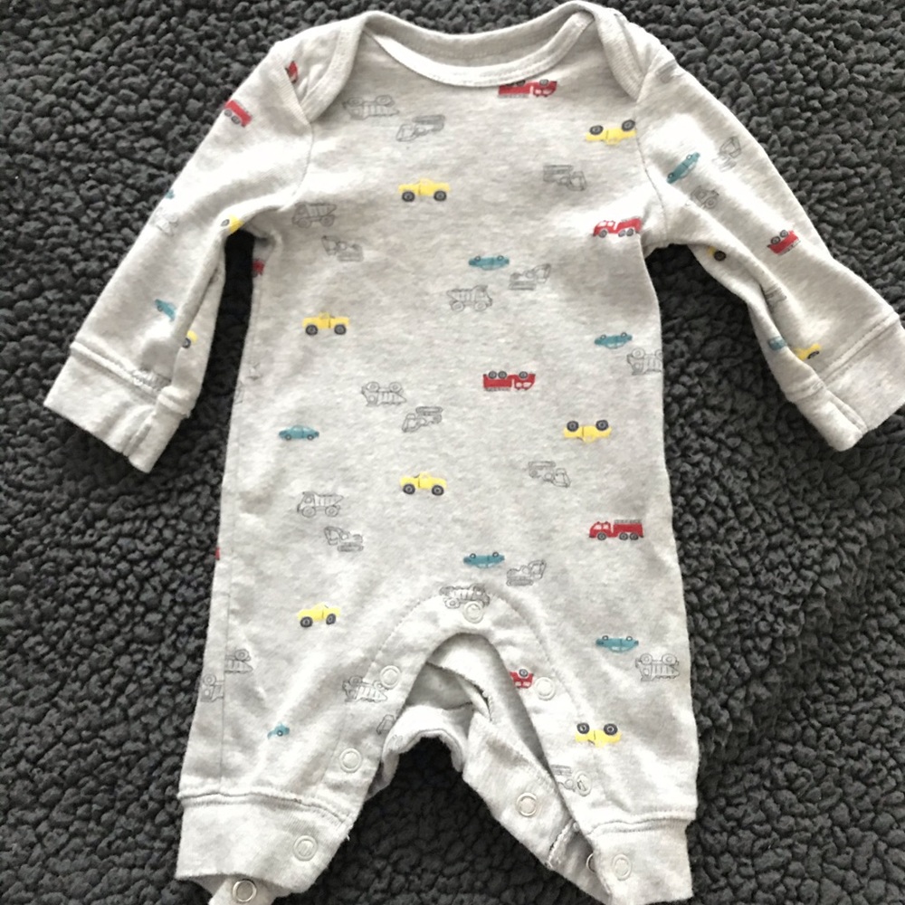 Baby Boy Long Sleeve Footless Overalls.